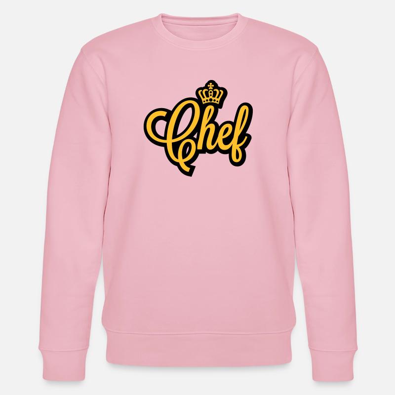 Chef Krone - Stanley/Stella Unisex Bio-Sweatshirt CHANGER  - Hellrosa