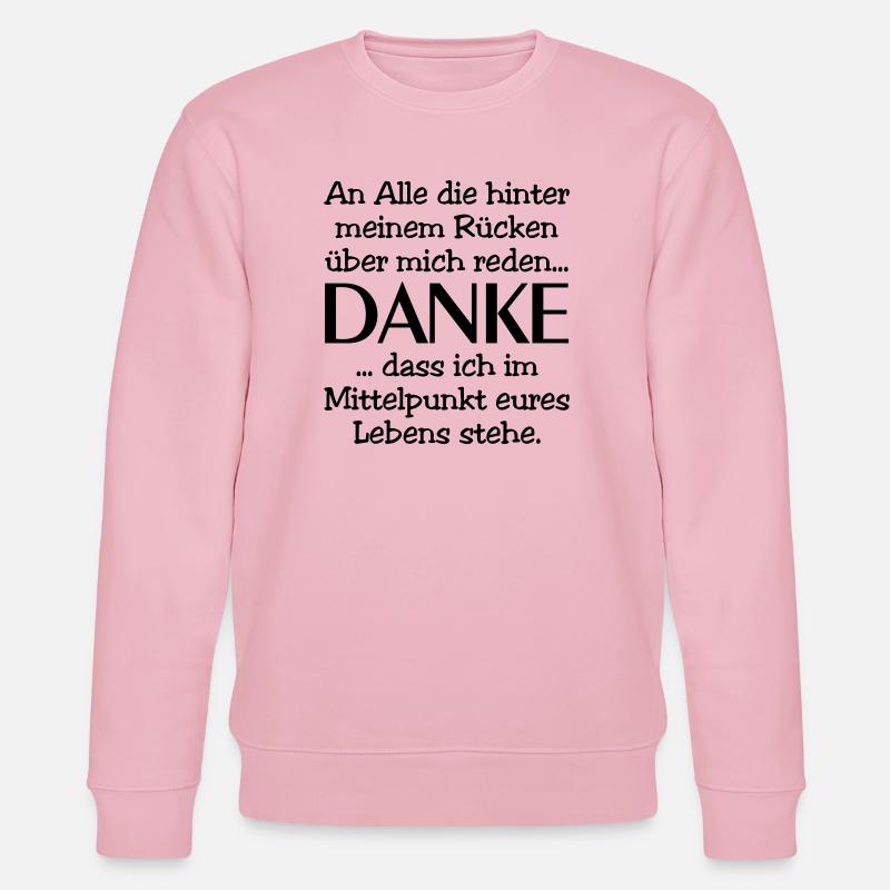 Parlez derrière mon dos - Merci - Sweat bio CHANGER Stanley/Stella Unisexe - rose pâle