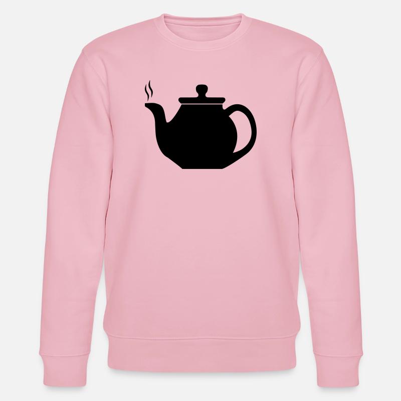 teapot - Stanley/Stella CHANGER Unisex Organic Sweatshirt - cotton pink