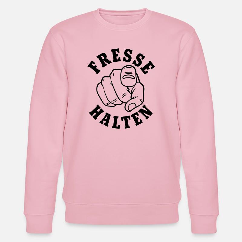 Fresse halten - Stanley/Stella Unisex Bio-Sweatshirt CHANGER  - Hellrosa