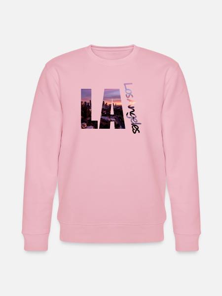 LA - Los Angeles skyline - Stanley/Stella CHANGER Unisex Organic Sweatshirt - cotton pink