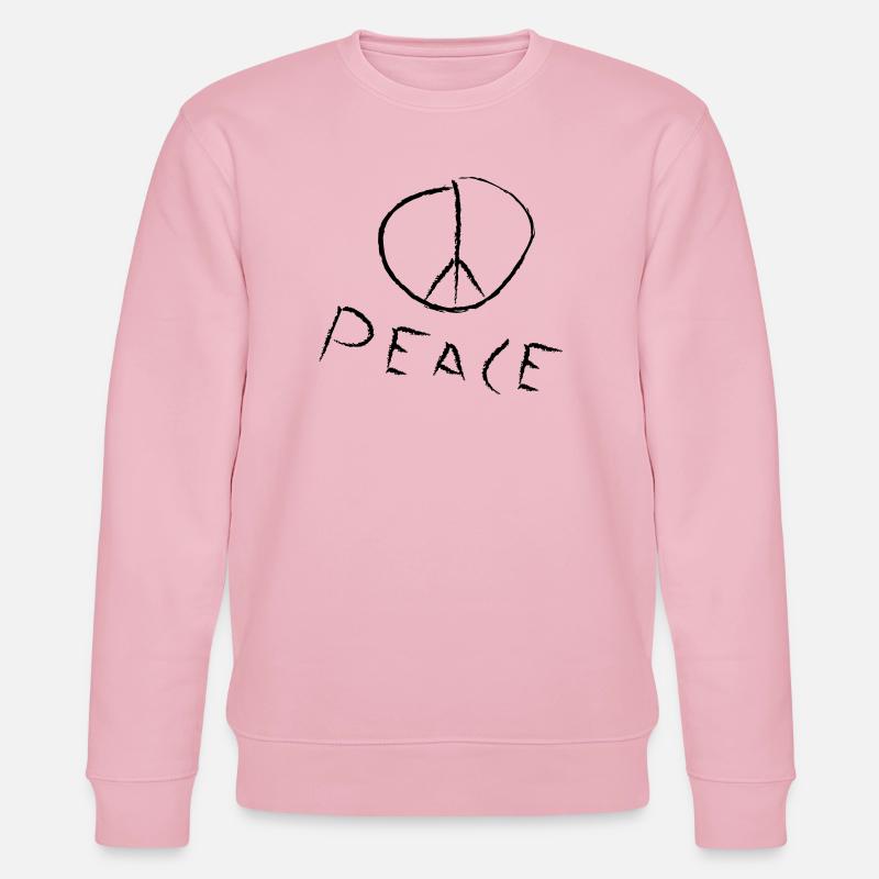 peace exit-shirt - Stanley/Stella CHANGER Unisex Organic Sweatshirt - cotton pink