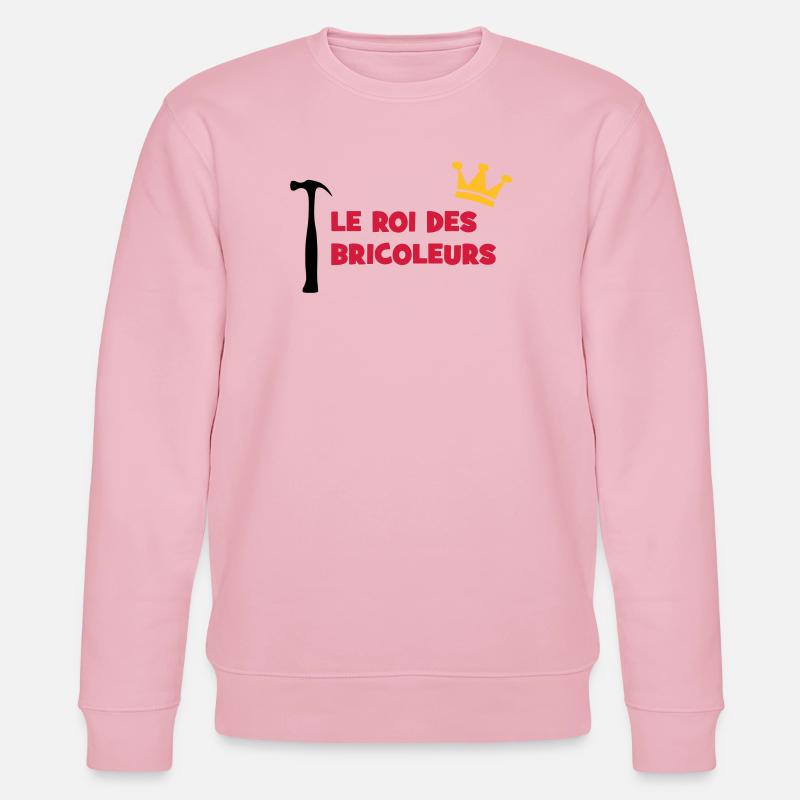 Der König der Heimwerker - Stanley/Stella Unisex Bio-Sweatshirt CHANGER  - Hellrosa
