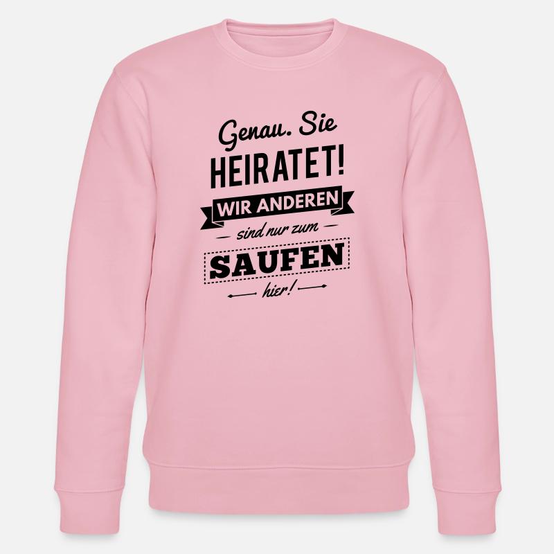 Ich heirate! Junggesellinnenabschied - Stanley/Stella Unisex Bio-Sweatshirt CHANGER - Hellrosa