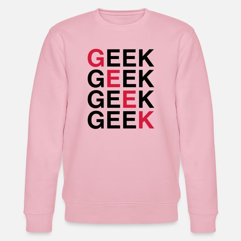 Geek! - Stanley/Stella Unisex Bio-Sweatshirt CHANGER  - Hellrosa