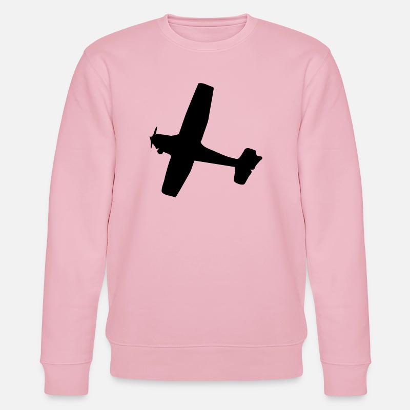 Flugzeug - Stanley/Stella Unisex Bio-Sweatshirt CHANGER  - Hellrosa