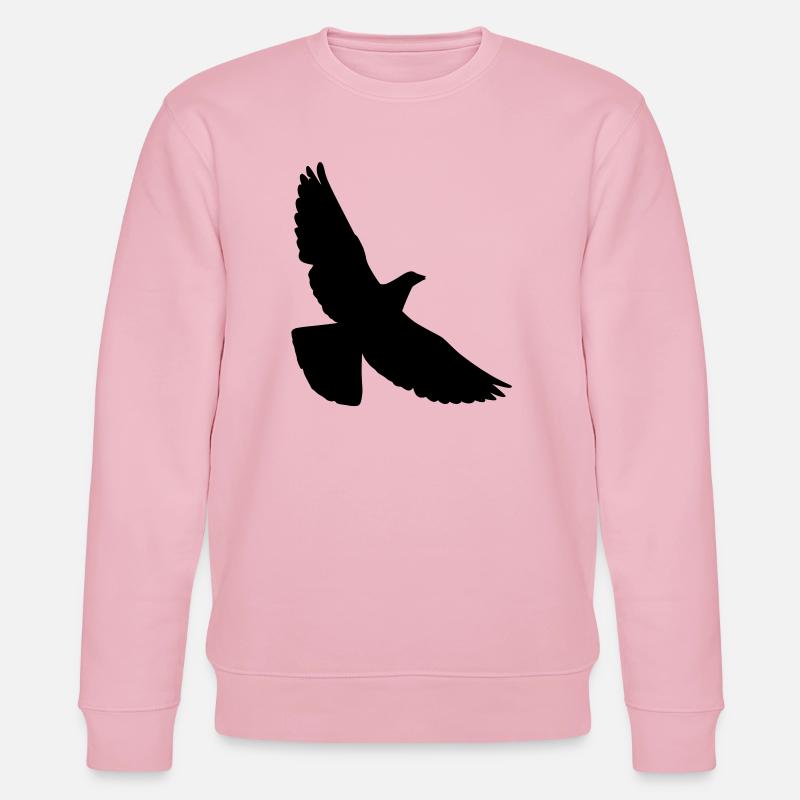 Taube - Stanley/Stella Unisex Bio-Sweatshirt CHANGER  - Hellrosa