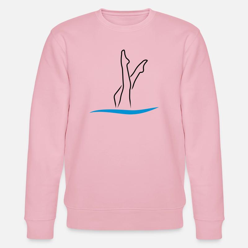 Synchronschwimmen - Stanley/Stella Unisex Bio-Sweatshirt CHANGER  - Hellrosa