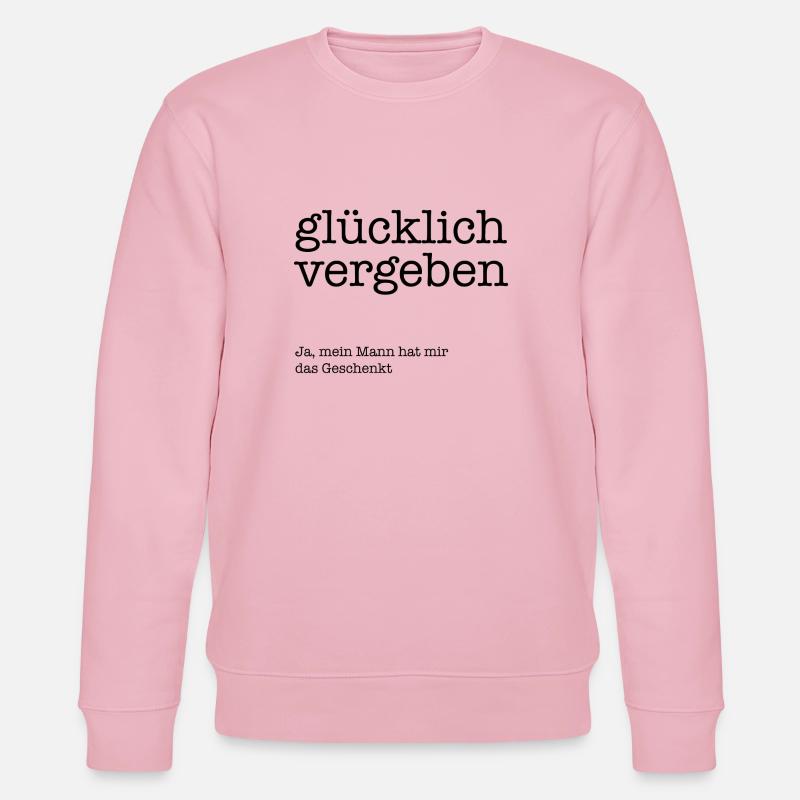 Glücklich vergeben! - Stanley/Stella Unisex Bio-Sweatshirt CHANGER  - Hellrosa