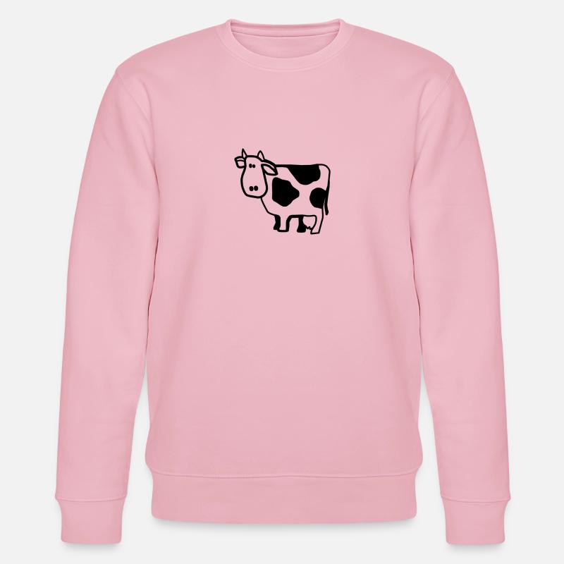 Kuh - Stanley/Stella Unisex Bio-Sweatshirt CHANGER  - Hellrosa