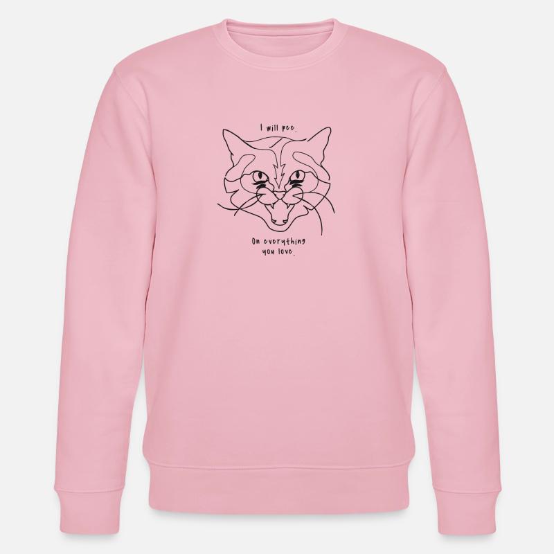 Chats Meme - Pee - Sweat bio CHANGER Stanley/Stella Unisexe - rose pâle