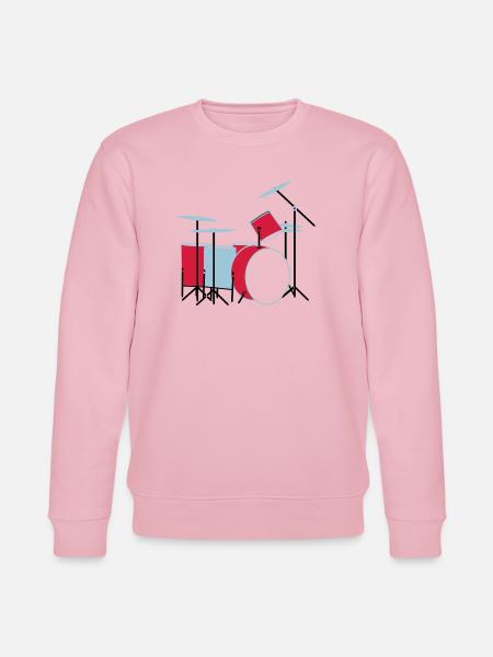coloured_drums - Stanley/Stella Unisex Bio-Sweatshirt CHANGER - Hellrosa