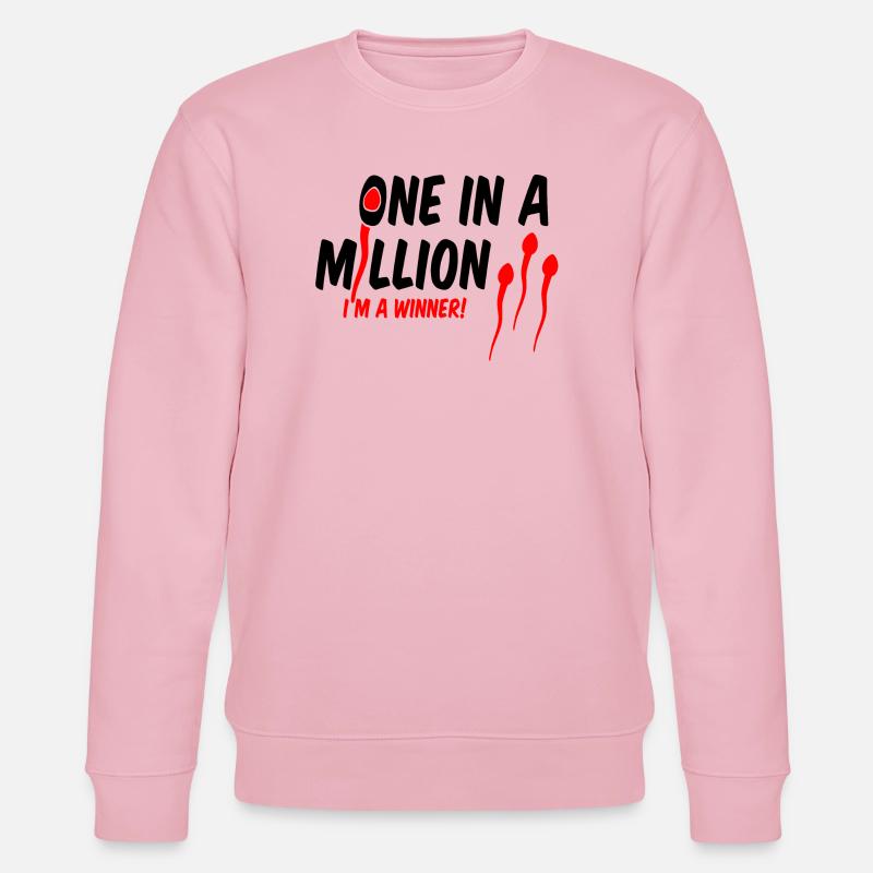 1 in einer Million - Stanley/Stella Unisex Bio-Sweatshirt CHANGER  - Hellrosa