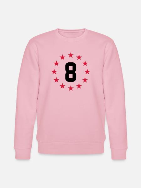 8 years - Stanley/Stella CHANGER Unisex Organic Sweatshirt - cotton pink