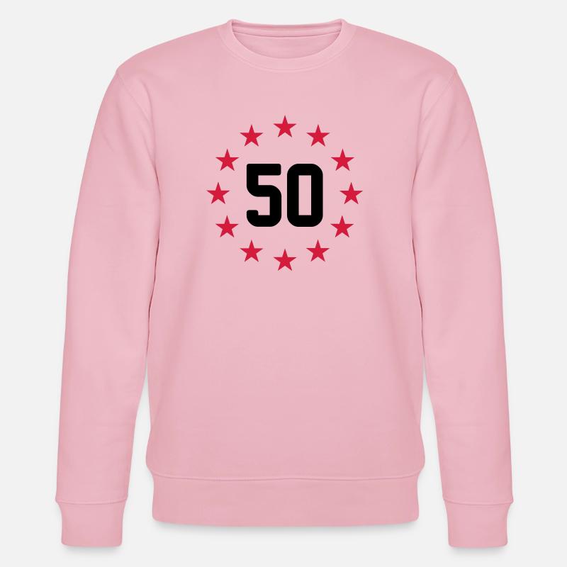 50 ans - Sweat bio CHANGER Stanley/Stella Unisexe - rose pâle
