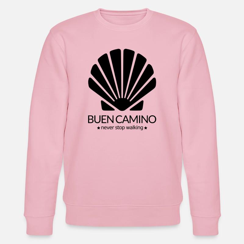 Buen Camino Saint Jacques de Compostelle - Sweat bio CHANGER Stanley/Stella Unisexe - rose pâle
