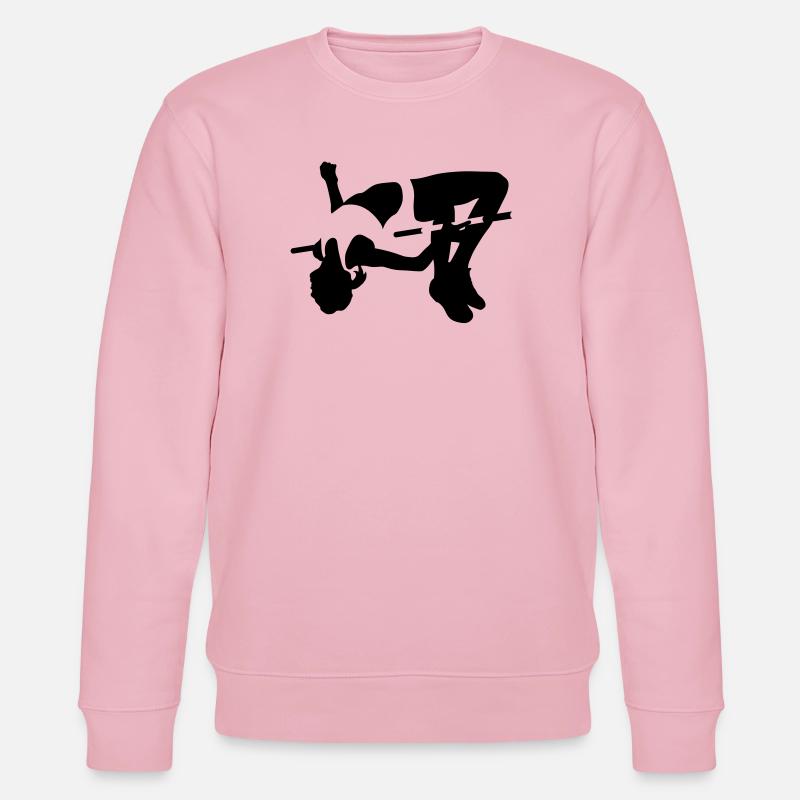 Hochsprung - Stanley/Stella Unisex Bio-Sweatshirt CHANGER  - Hellrosa