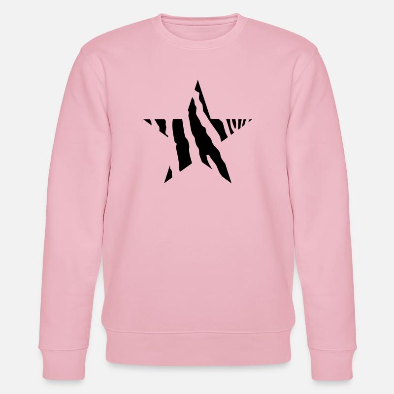 Zebra stern - Stanley/Stella Unisex Bio-Sweatshirt CHANGER  - Hellrosa