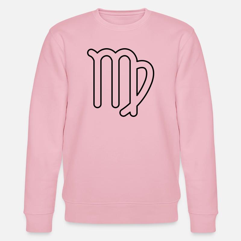 Jungfrau Sternzeichen Sternbild Tierkreiszeichen - Stanley/Stella Unisex Bio-Sweatshirt CHANGER  - Hellrosa