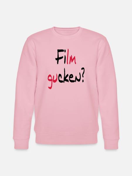 Film gucken? oder Ficken? - Stanley/Stella Unisex Bio-Sweatshirt CHANGER - Hellrosa