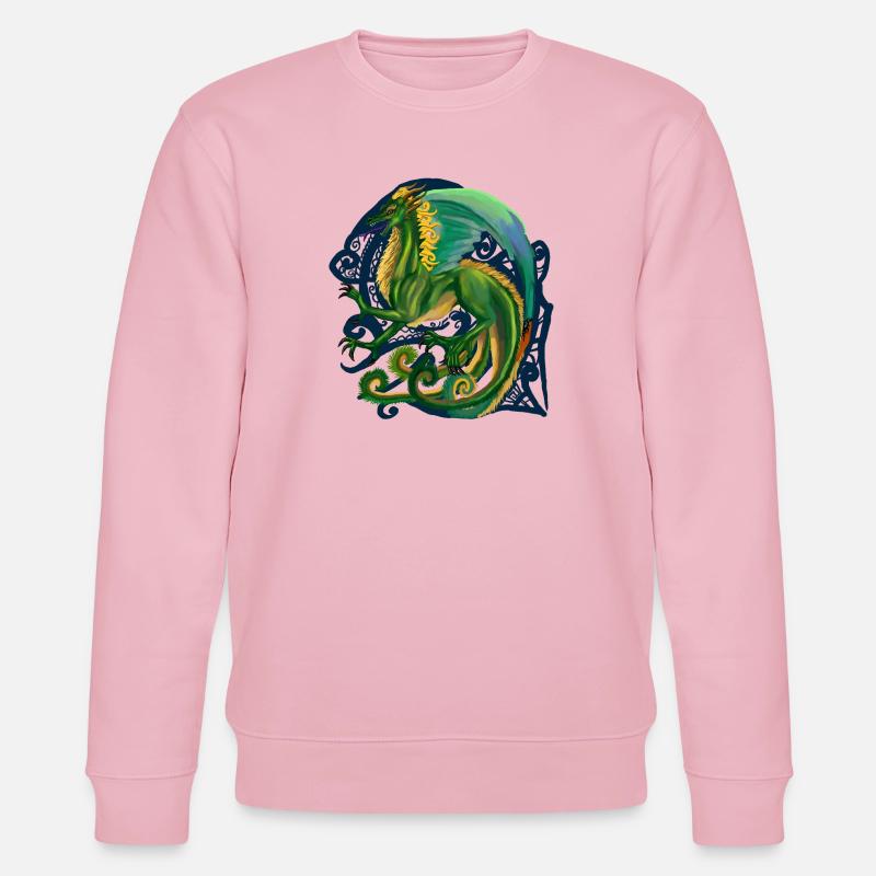 Drachen - Stanley/Stella Unisex Bio-Sweatshirt CHANGER  - Hellrosa