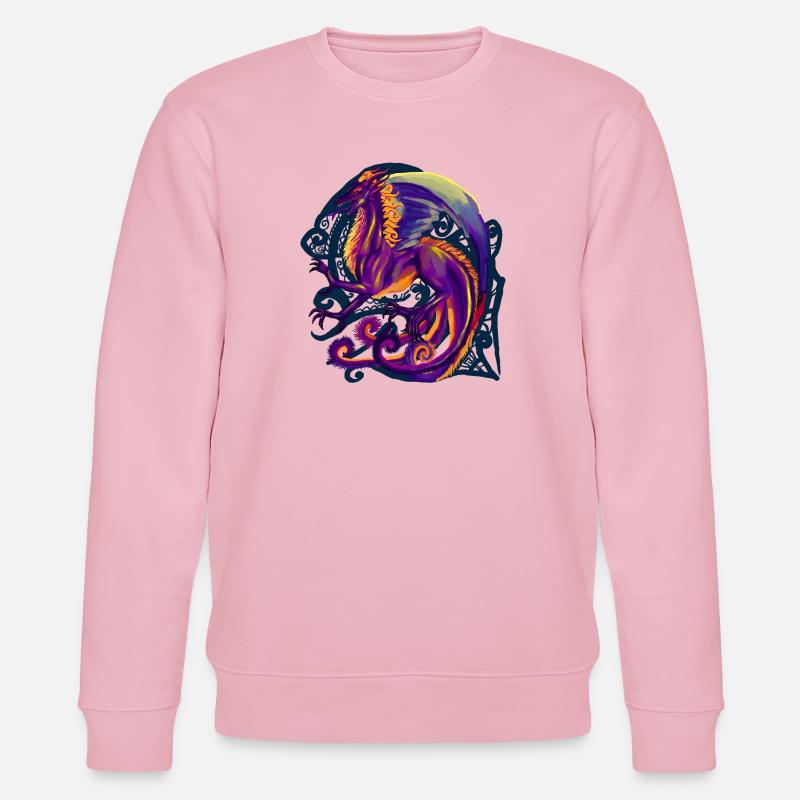 Drachen - Stanley/Stella Unisex Bio-Sweatshirt CHANGER  - Hellrosa