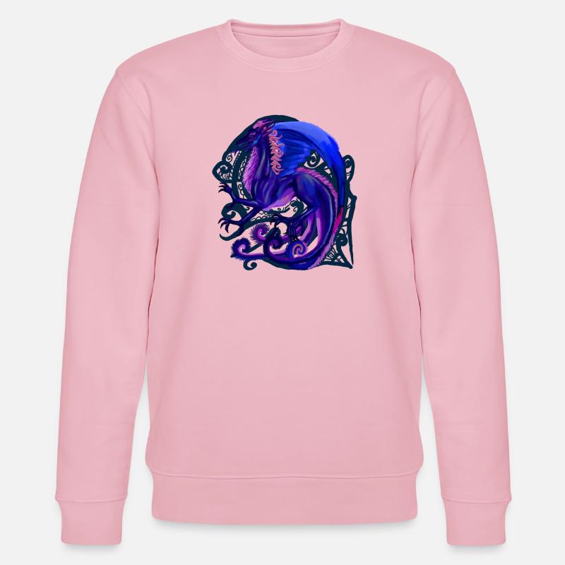 blauer Drache - Stanley/Stella Unisex Bio-Sweatshirt CHANGER  - Hellrosa