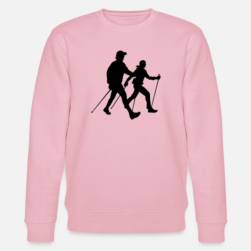 Nordic walking - Stanley/Stella Unisex Bio-Sweatshirt CHANGER  - Hellrosa