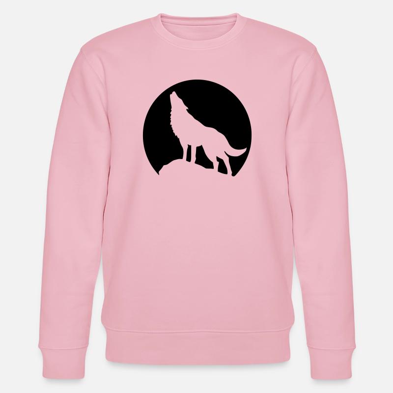 mond wolf - Stanley/Stella Unisex Bio-Sweatshirt CHANGER  - Hellrosa