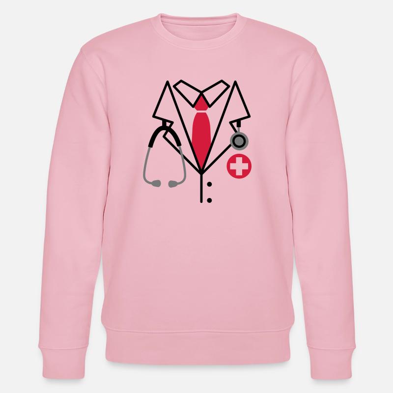 Doktor, Doktor Kostüm - Stanley/Stella Unisex Bio-Sweatshirt CHANGER  - Hellrosa
