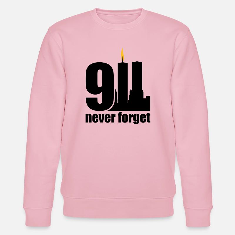 never forget 9/11 - Sweat bio CHANGER Stanley/Stella Unisexe - rose pâle