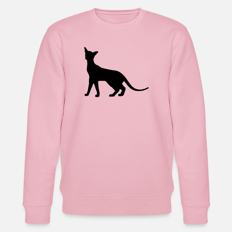 Siam Katze - Stanley/Stella Unisex Bio-Sweatshirt CHANGER  - Hellrosa