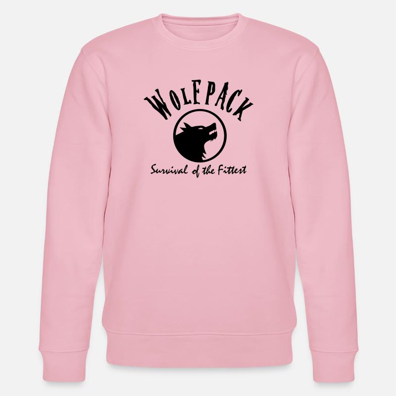 wolfpack - Stanley/Stella Unisex Bio-Sweatshirt CHANGER  - Hellrosa