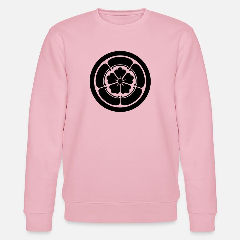 Oda Mon Japanese samurai schwartz - Stanley/Stella Unisex Bio-Sweatshirt CHANGER  - Hellrosa