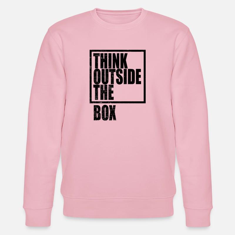 Think Outside The Box / Design Thinking - Stanley/Stella Unisex Bio-Sweatshirt CHANGER - Hellrosa
