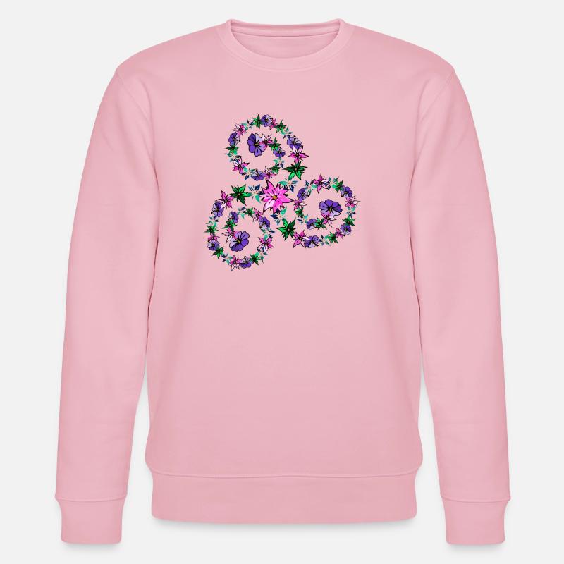 TRISKEL - Sweat bio CHANGER Stanley/Stella Unisexe - rose pâle