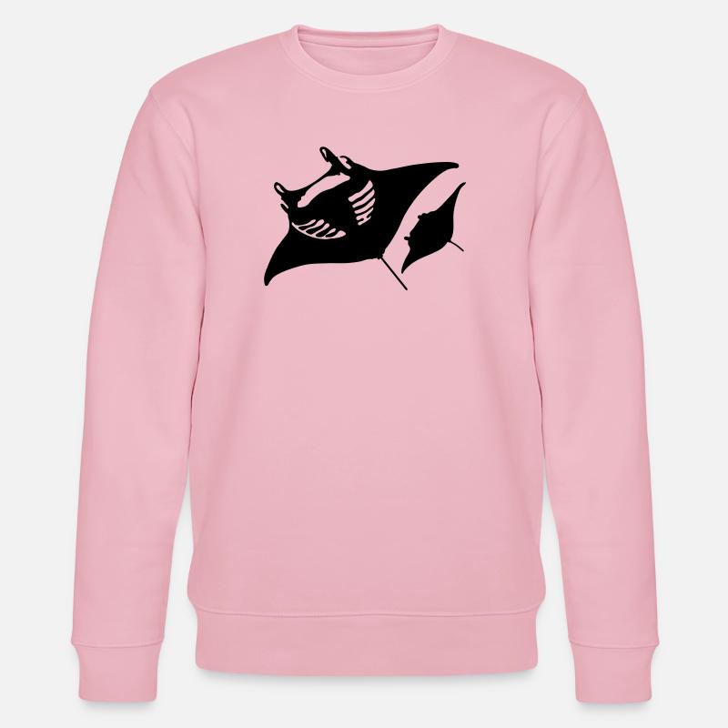 Teufelsrochen - Stanley/Stella Unisex Bio-Sweatshirt CHANGER  - Hellrosa