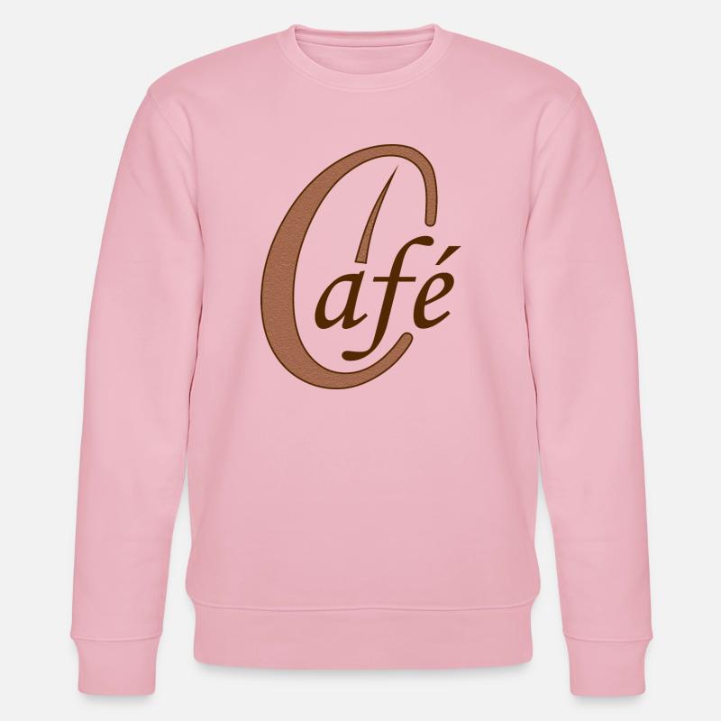 Kaffeebohne Café Kaffee - Stanley/Stella Unisex Bio-Sweatshirt CHANGER  - Hellrosa