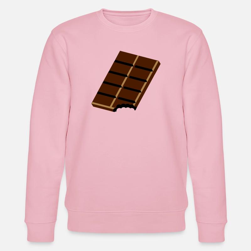 Eine Tafel Schokolade - Stanley/Stella Unisex Bio-Sweatshirt CHANGER  - Hellrosa