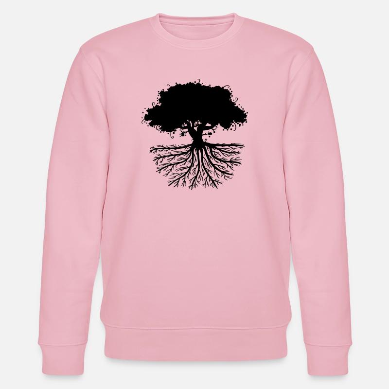 tree roots black - Stanley/Stella Unisex Bio-Sweatshirt CHANGER  - Hellrosa