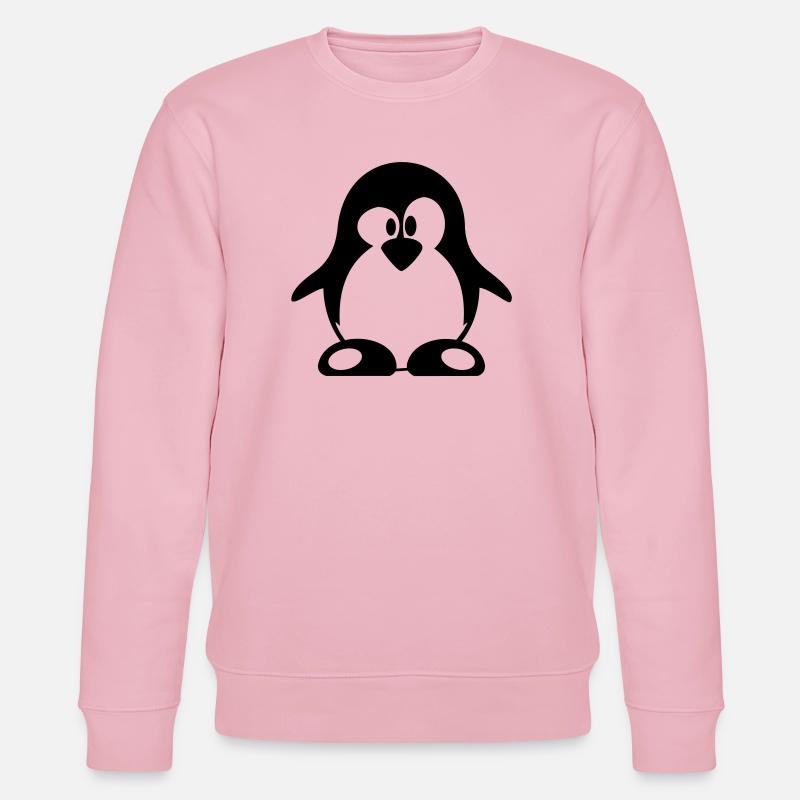 pinguin - Stanley/Stella Unisex Bio-Sweatshirt CHANGER  - Hellrosa