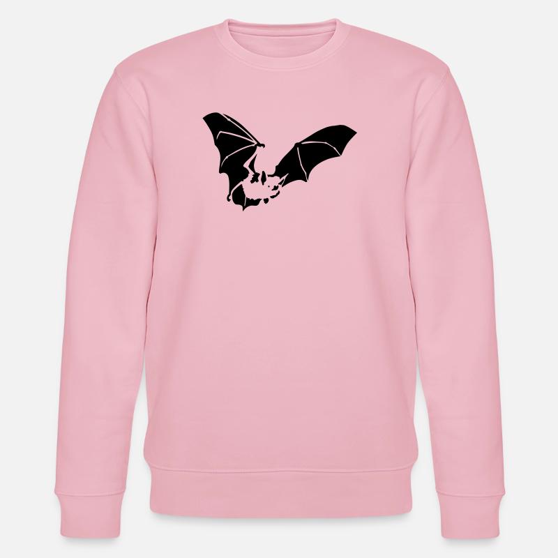 Fledermaus - Stanley/Stella Unisex Bio-Sweatshirt CHANGER  - Hellrosa