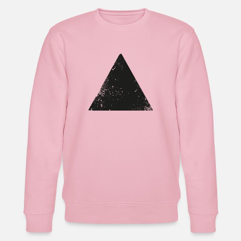 hippie triangle symbole de forme - Sweat bio CHANGER Stanley/Stella Unisexe - rose pâle