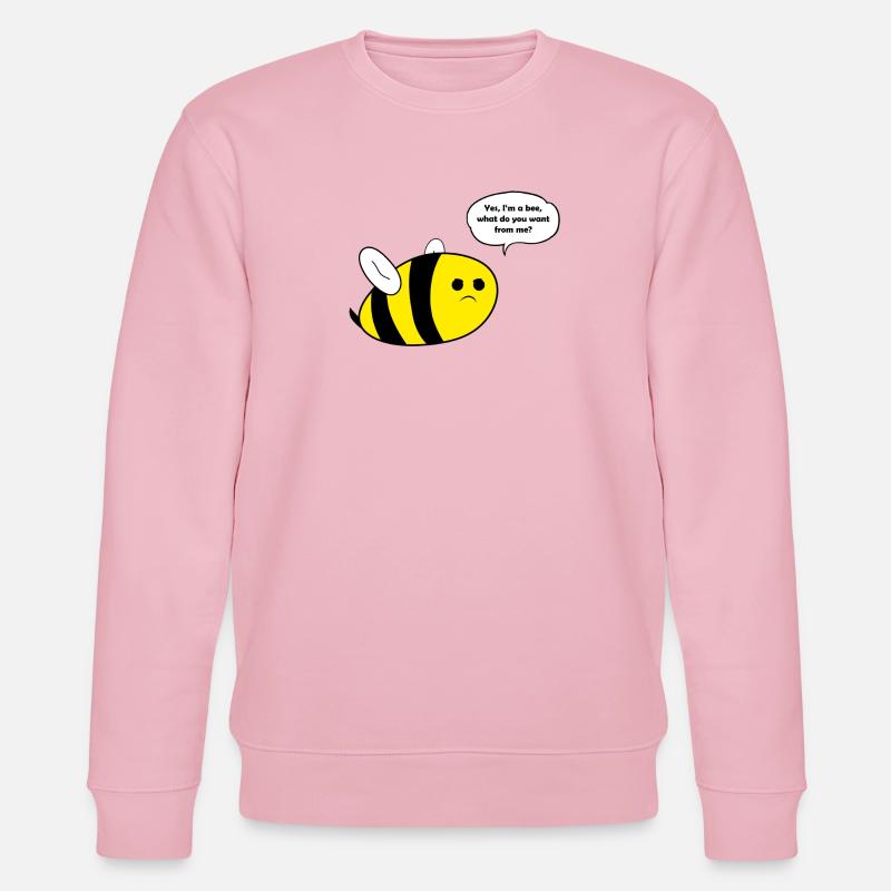 Thick bee bee gift - Stanley/Stella CHANGER Unisex Organic Sweatshirt - cotton pink