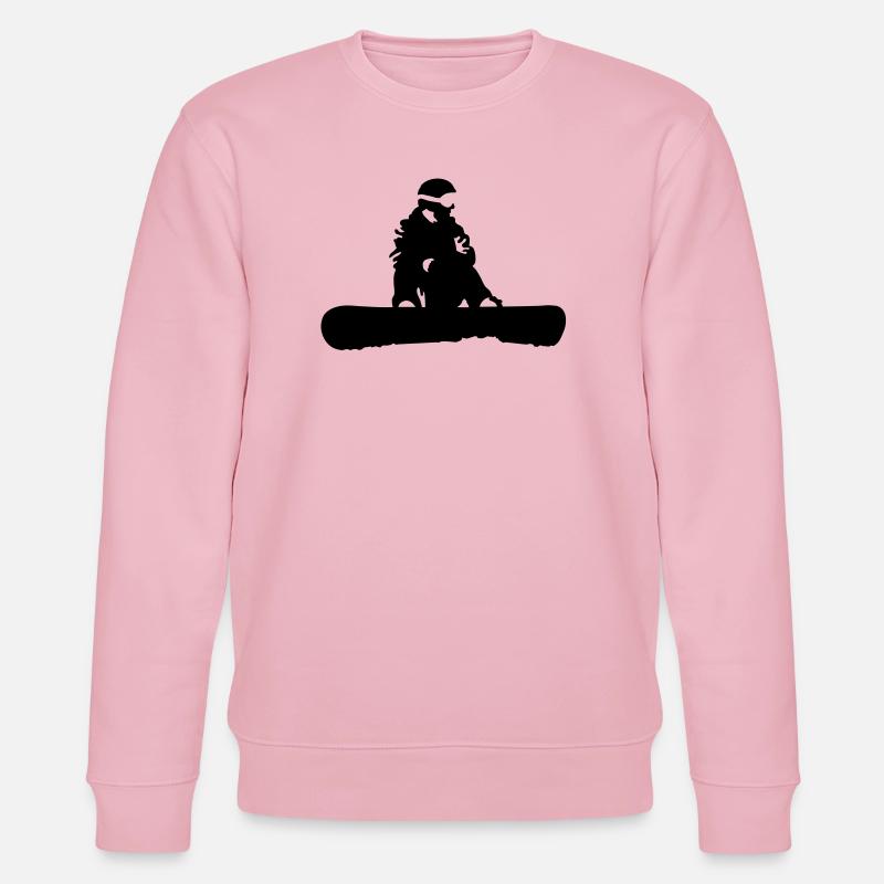 Snowboarding - Stanley/Stella Unisex Bio-Sweatshirt CHANGER  - Hellrosa