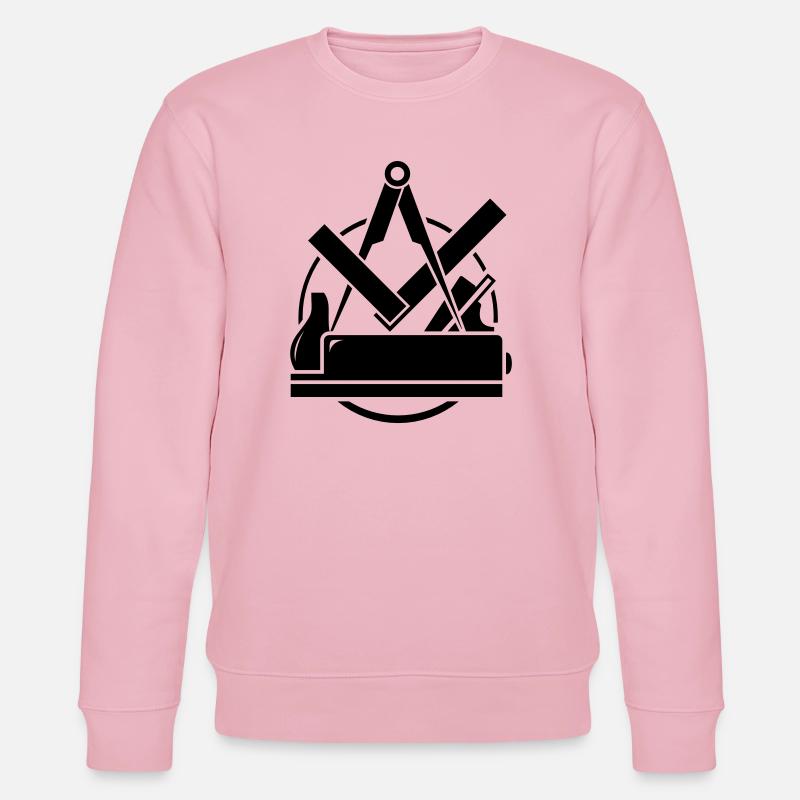 Emblème Carpenter, Carpenter Logo - Sweat bio CHANGER Stanley/Stella Unisexe - rose pâle