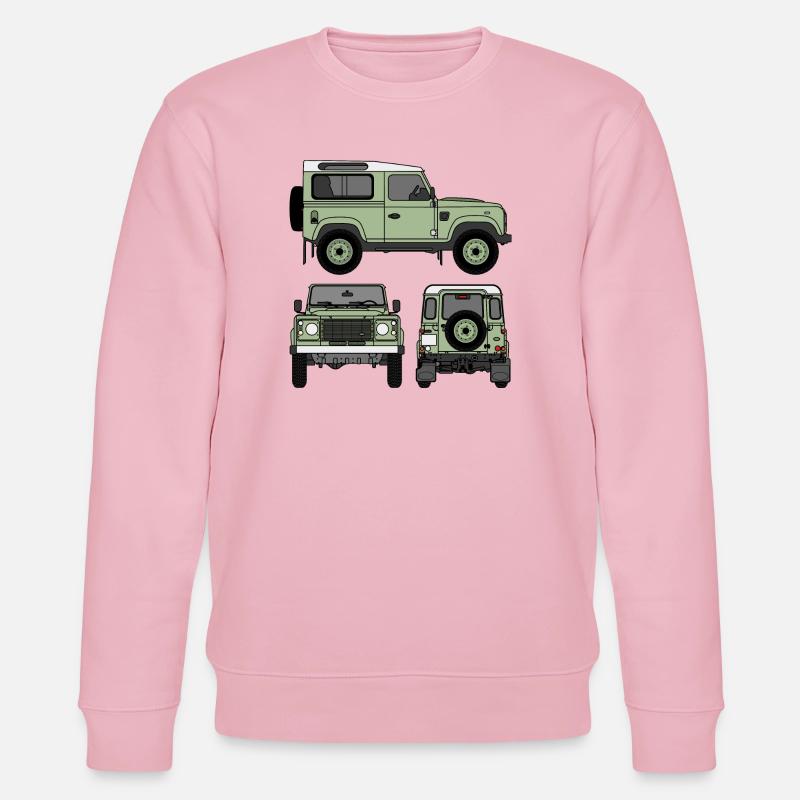 Defender 90 - Seiten - Stanley/Stella Unisex Bio-Sweatshirt CHANGER  - Hellrosa