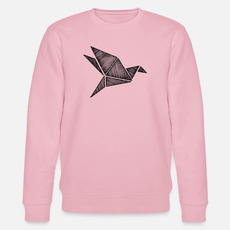 Origami Vogel - Stanley/Stella Unisex Bio-Sweatshirt CHANGER  - Hellrosa