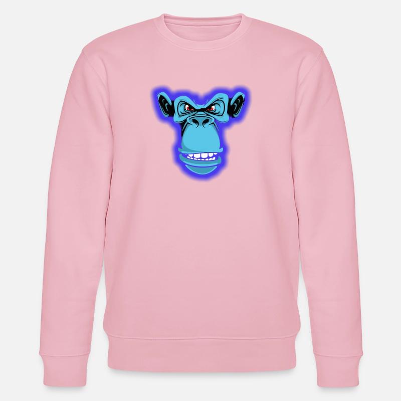 Blauer Affe - Stanley/Stella Unisex Bio-Sweatshirt CHANGER  - Hellrosa