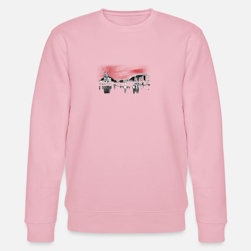 Skyline Köln Halftone - Stanley/Stella Unisex Bio-Sweatshirt CHANGER  - Hellrosa